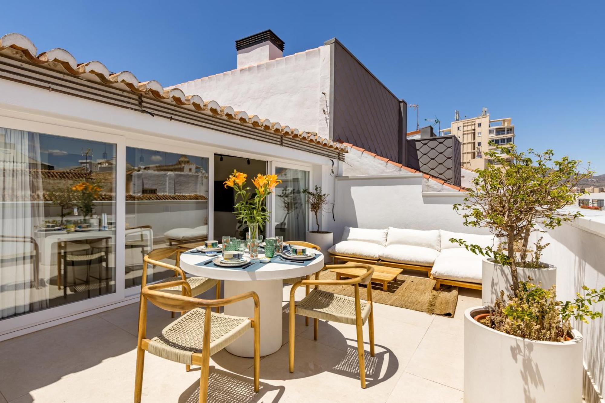 Atarazanas Suite, Atico Con Terraza Malaga Zewnętrze zdjęcie
